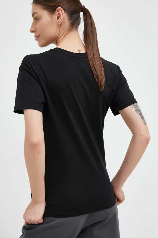 Bombažna kratka majica Napapijri črna