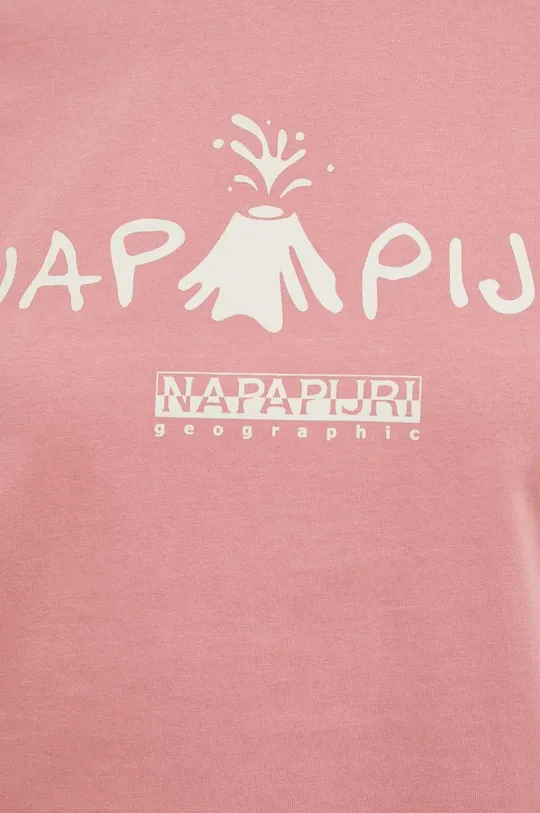 Βαμβακερό μπλουζάκι Napapijri Γυναικεία