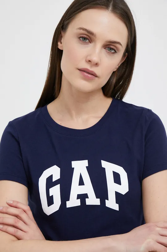 σκούρο μπλε Βαμβακερό μπλουζάκι GAP Γυναικεία