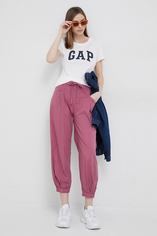 GAP t-shirt bawełniany biały