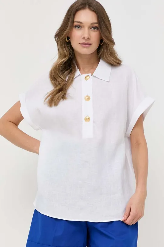 λευκό Λευκή μπλούζα Luisa Spagnoli Γυναικεία