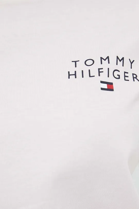 roza Pamučna homewear majica kratkih rukava Tommy Hilfiger