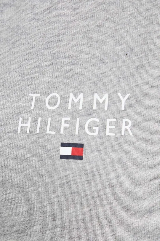sivá Bavlnené tričko Tommy Hilfiger