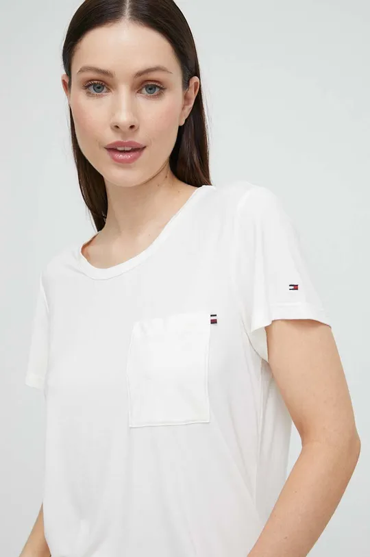 beżowy Tommy Hilfiger t-shirt lounge