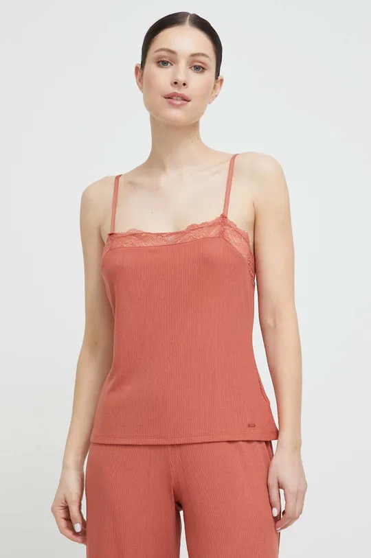 arancione Calvin Klein Underwear maglietta notte Donna