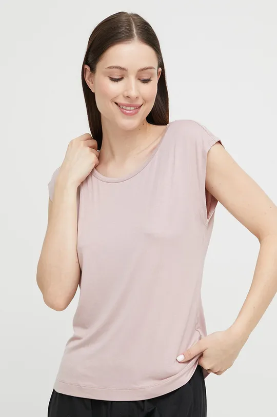 różowy Calvin Klein Underwear t-shirt piżamowy Damski