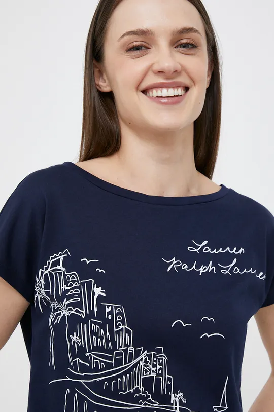 námořnická modř Tričko Lauren Ralph Lauren