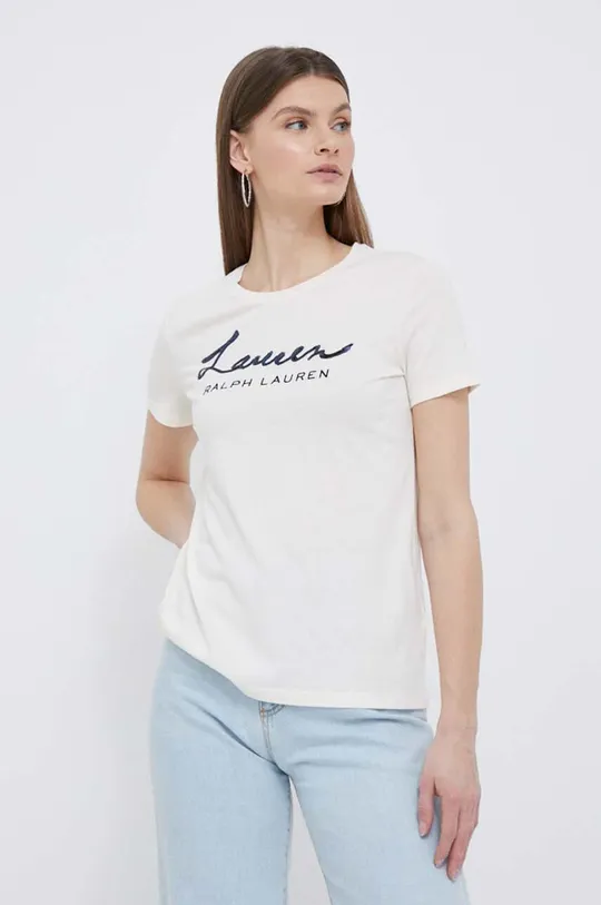 bézs Lauren Ralph Lauren t-shirt