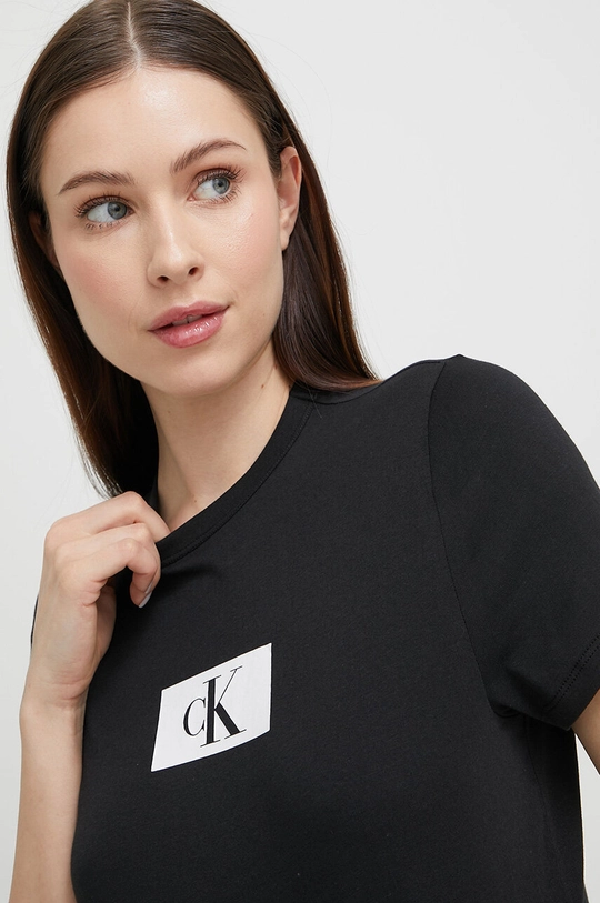 czarny Calvin Klein Underwear t-shirt piżamowy