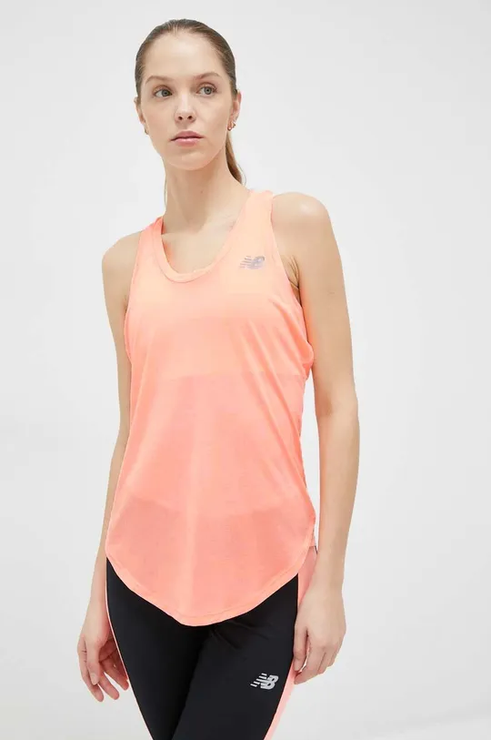 πορτοκαλί Top για τρέξιμο New Balance Accelerate Γυναικεία