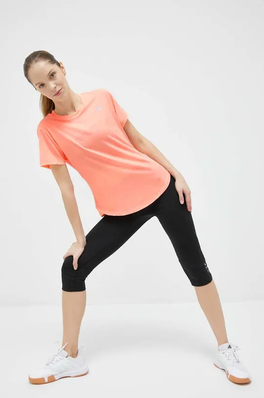New Balance t-shirt do biegania Accelerate pomarańczowy