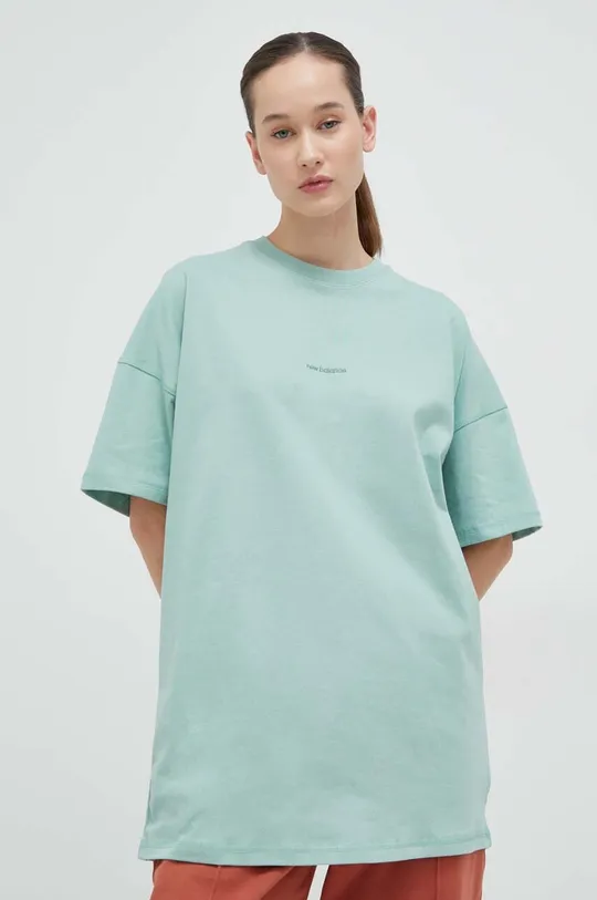 Βαμβακερό μπλουζάκι New Balance  Κύριο υλικό: 100% Βαμβάκι Πλέξη Λαστιχο: 97% Βαμβάκι, 3% Σπαντέξ