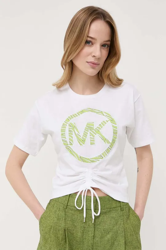 biały MICHAEL Michael Kors t-shirt bawełniany Damski