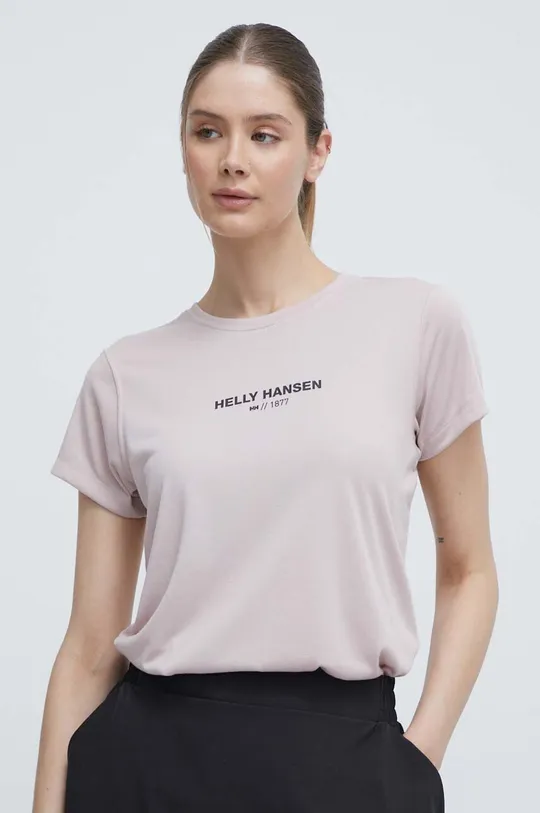 ροζ Μπλουζάκι Helly Hansen Γυναικεία