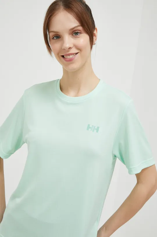 turkusowy Helly Hansen t-shirt sportowy Lifa Active Solen RX