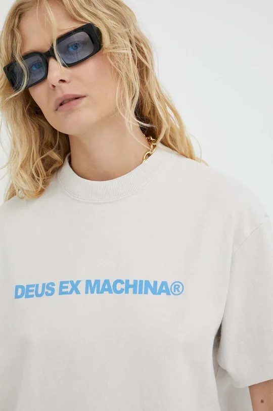 szary Deus Ex Machina t-shirt bawełniany