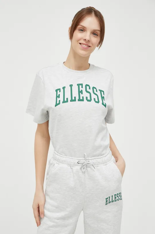 szary Ellesse t-shirt bawełniany Damski
