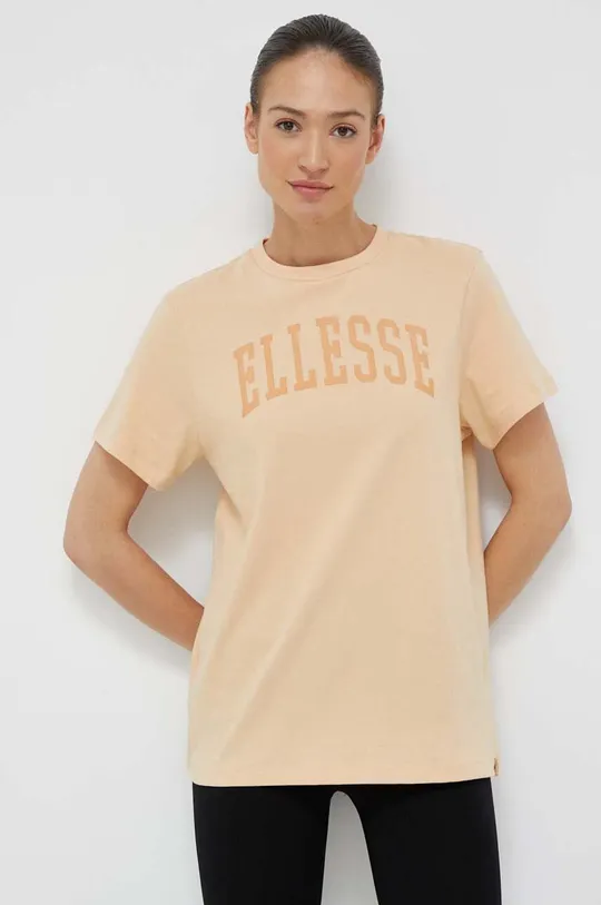 oranžová Bavlnené tričko Ellesse