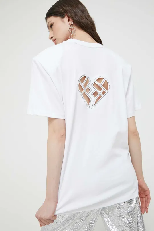 λευκό Βαμβακερό μπλουζάκι Rotate Γυναικεία
