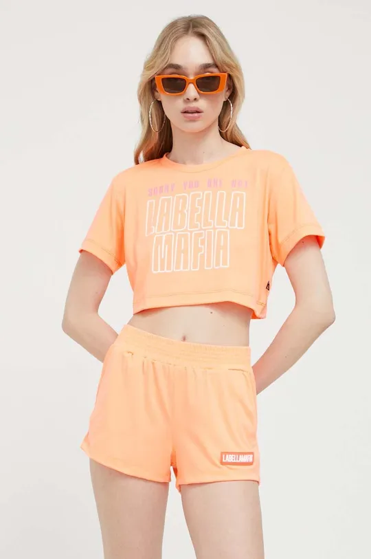 pomarańczowy LaBellaMafia t-shirt