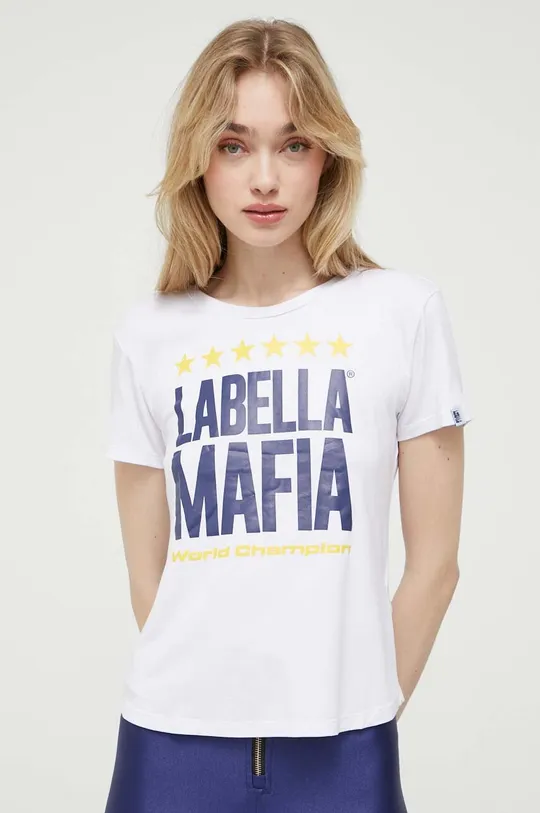 biały LaBellaMafia t-shirt