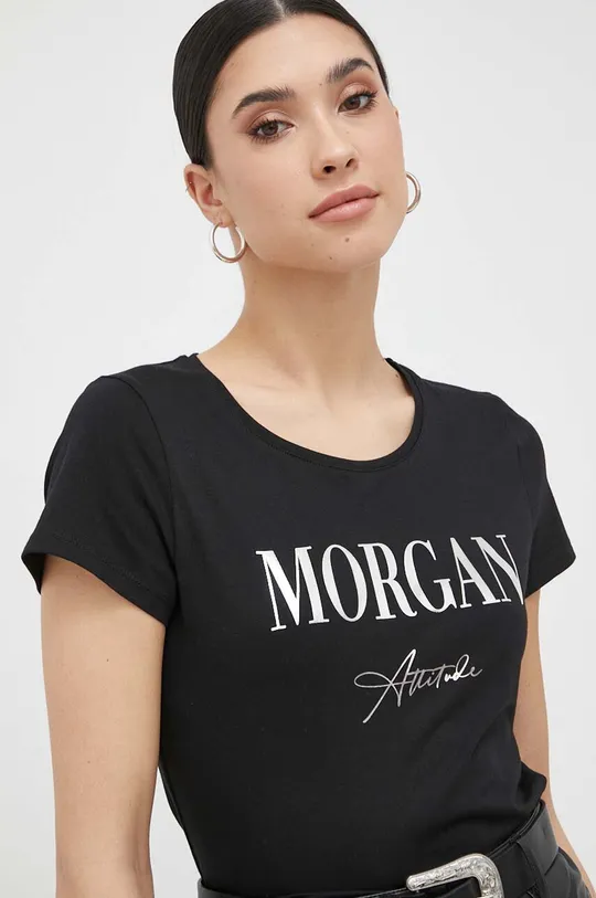 czarny Morgan t-shirt Damski