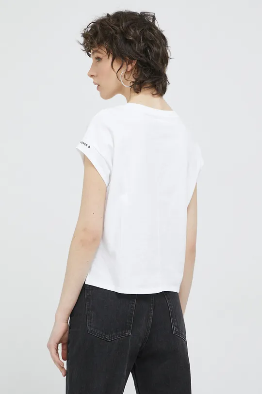 Converse t-shirt bawełniany biały