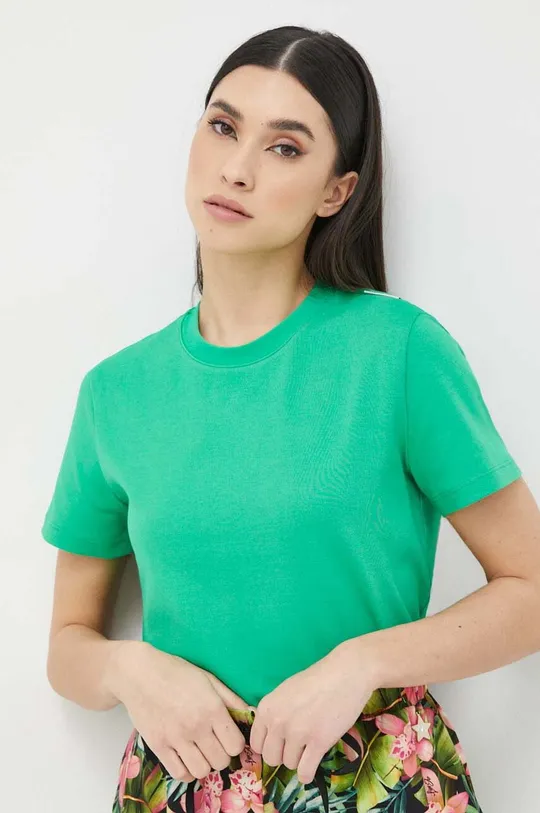 zelena Bombažna kratka majica Miss Sixty Ženski