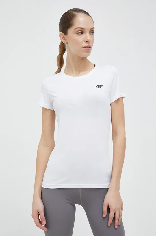 λευκό Μπλουζάκι προπόνησης 4F Γυναικεία