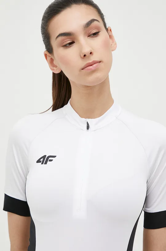 fehér 4F kerékpáros póló