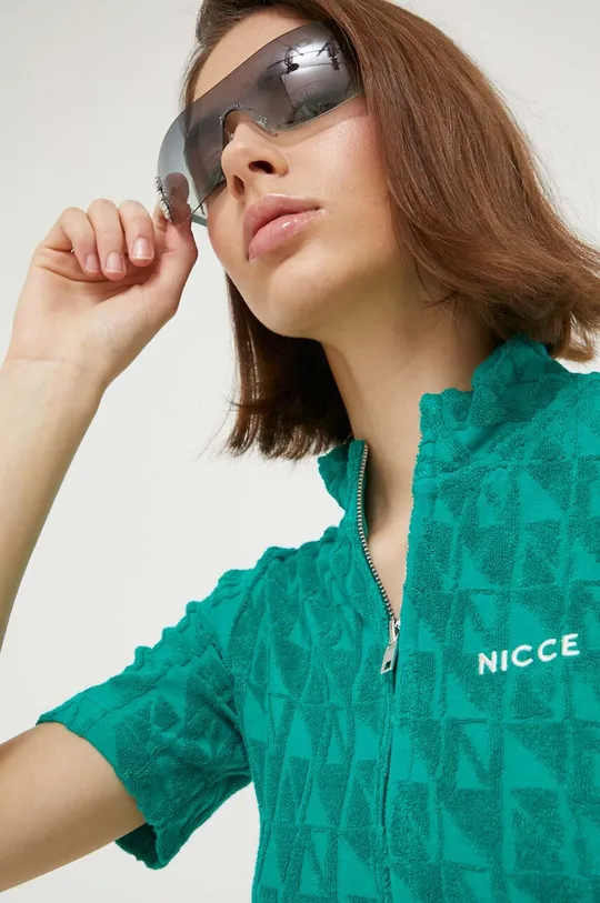 zelena Bombažna kratka majica Nicce