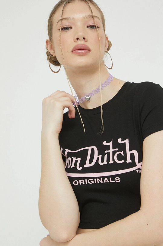 чёрный Футболка Von Dutch