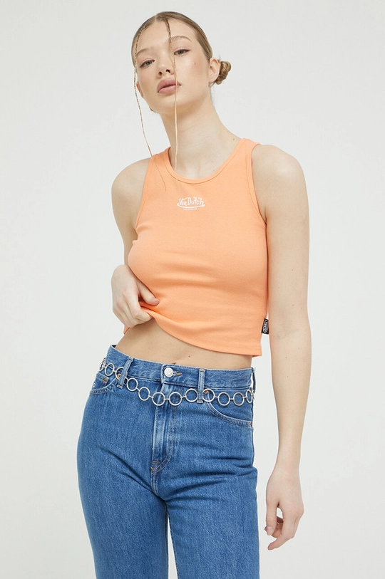 arancione Von Dutch top Donna