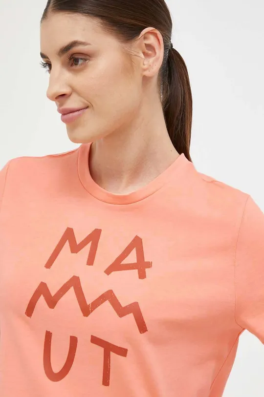 różowy Mammut t-shirt Massone Lettering