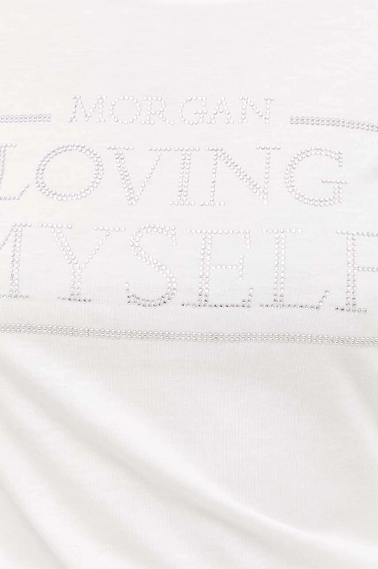 Morgan t-shirt DLOVY.OFF.WHITE biały