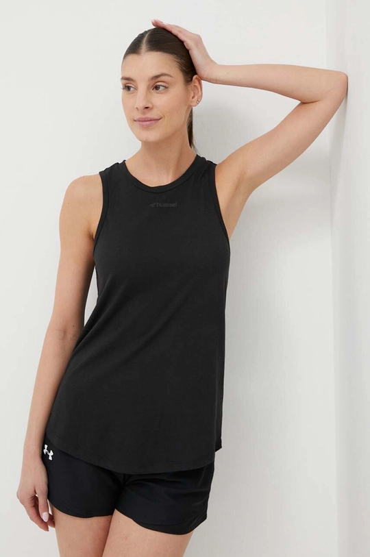 nero Hummel top da allenamento Vanja Donna