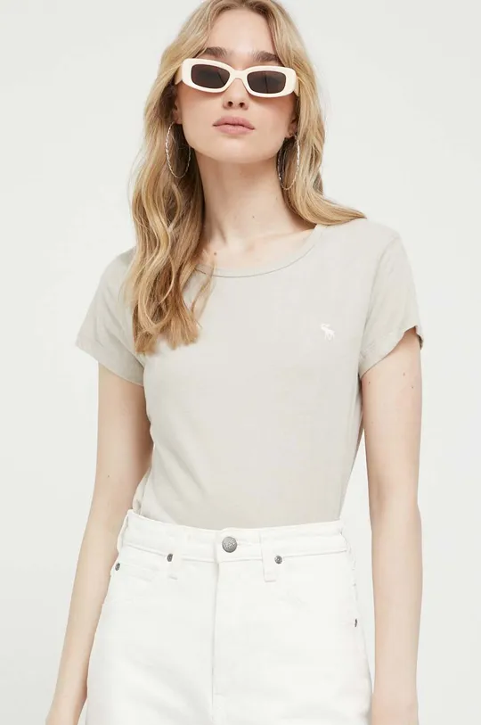 λευκό Βαμβακερό μπλουζάκι Abercrombie & Fitch 3-pack Γυναικεία