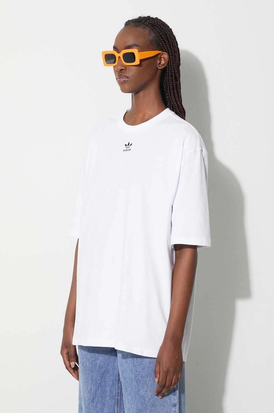 white adidas Originals cotton t-shirt