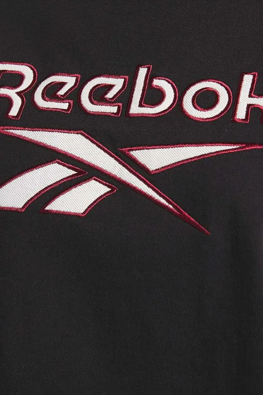 czarny Reebok Classic t-shirt bawełniany