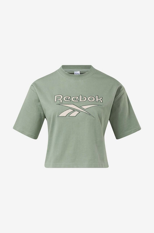 зелен Памучна тениска Reebok Classic