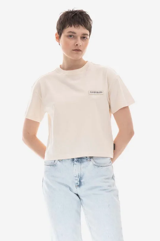 beige Napapijri cotton t-shirt Women’s