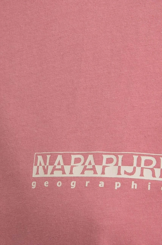 pink Napapijri cotton T-shirt Napapijri B-Cenepa Crop SS W NA4GYS PB1