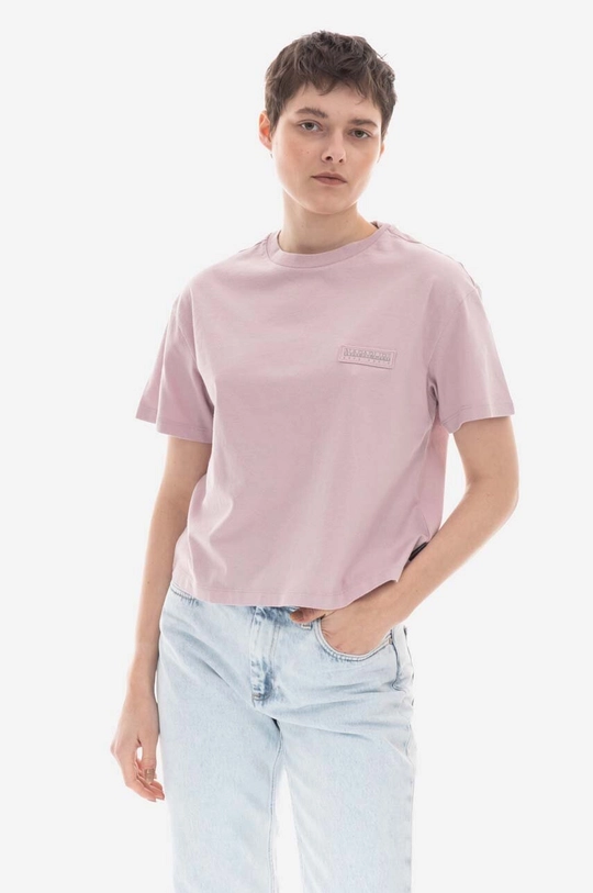 pink Napapijri cotton t-shirt Women’s