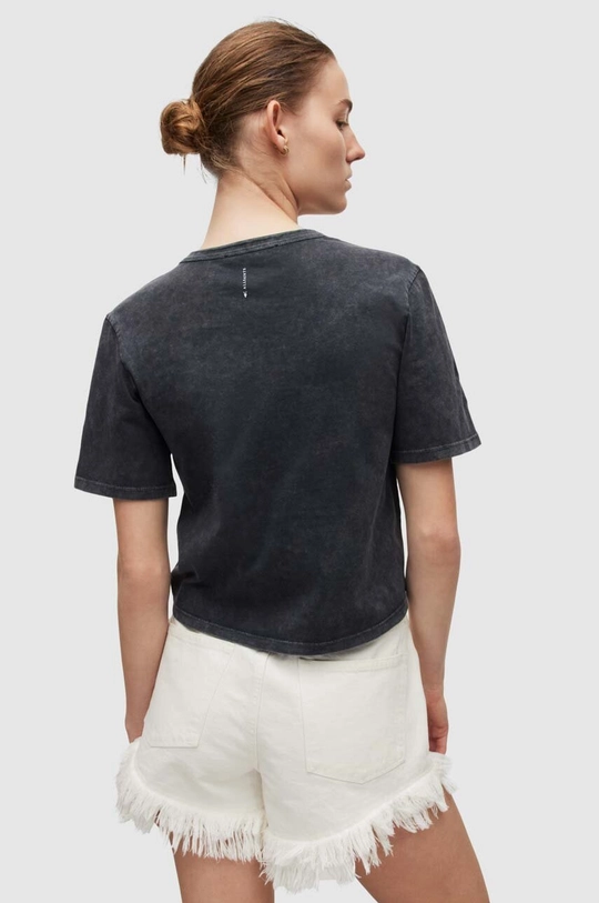 nero AllSaints t-shirt in cotone