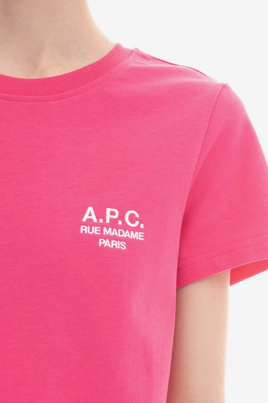 pink A.P.C. cotton T-shirt New Denise