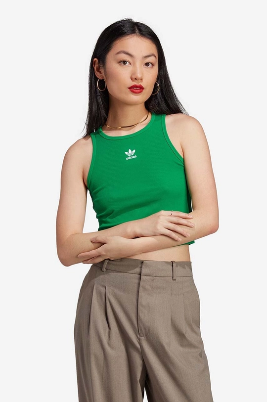 zelena Top adidas Originals Ženski