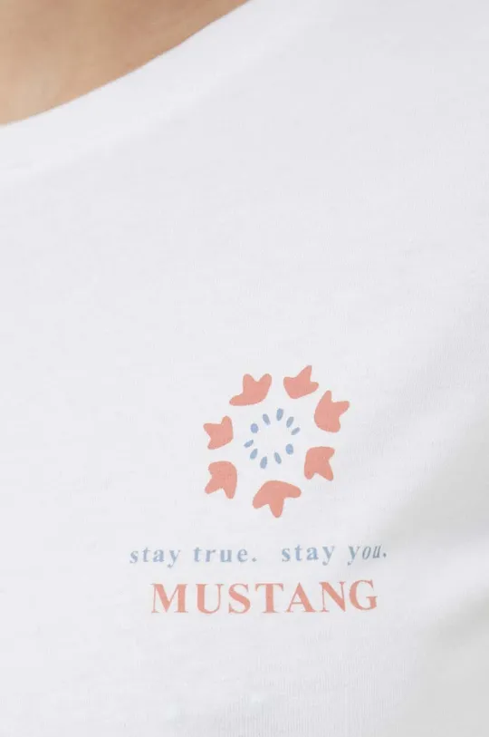 Mustang t-shirt bawełniany Damski