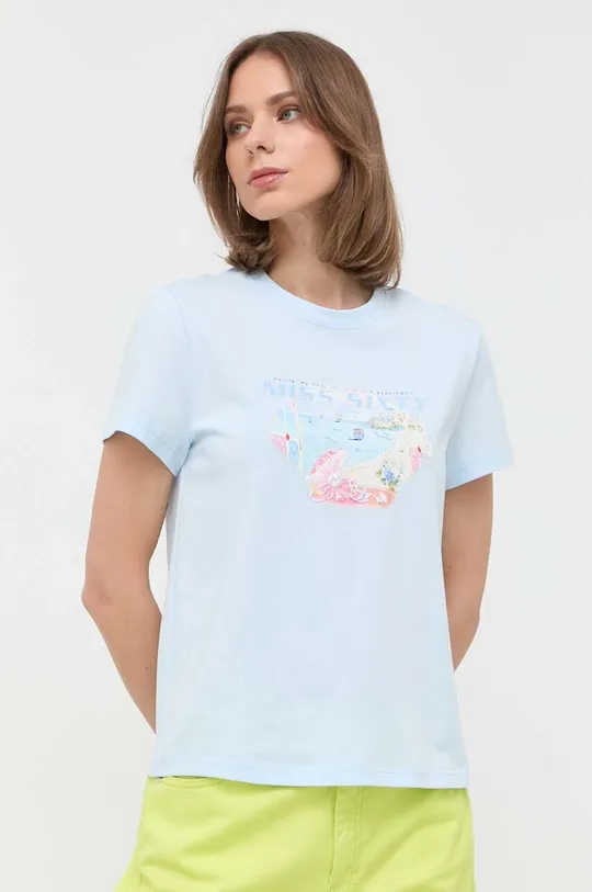 niebieski Miss Sixty t-shirt Damski