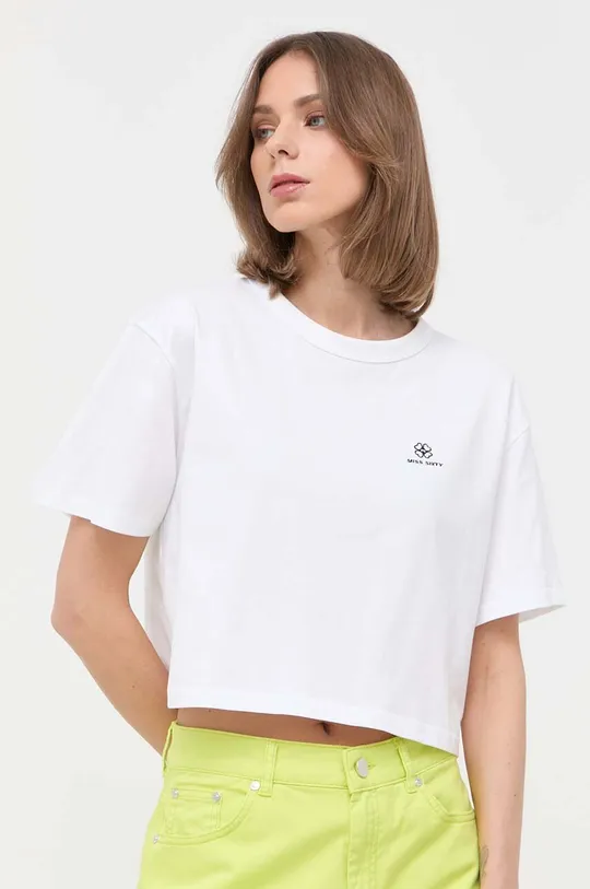 λευκό Βαμβακερό μπλουζάκι Miss Sixty Γυναικεία