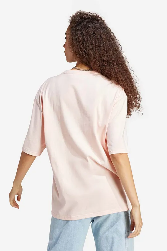 Bavlněné tričko adidas Oversized Tee růžová